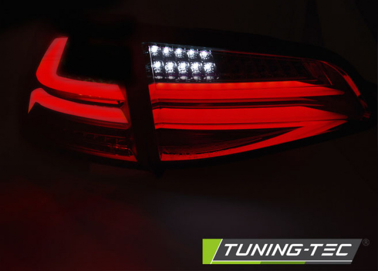 Voll LED Lightbar Design Rückleuchten für VW Golf 7 (VII) 13-17 rot/klar